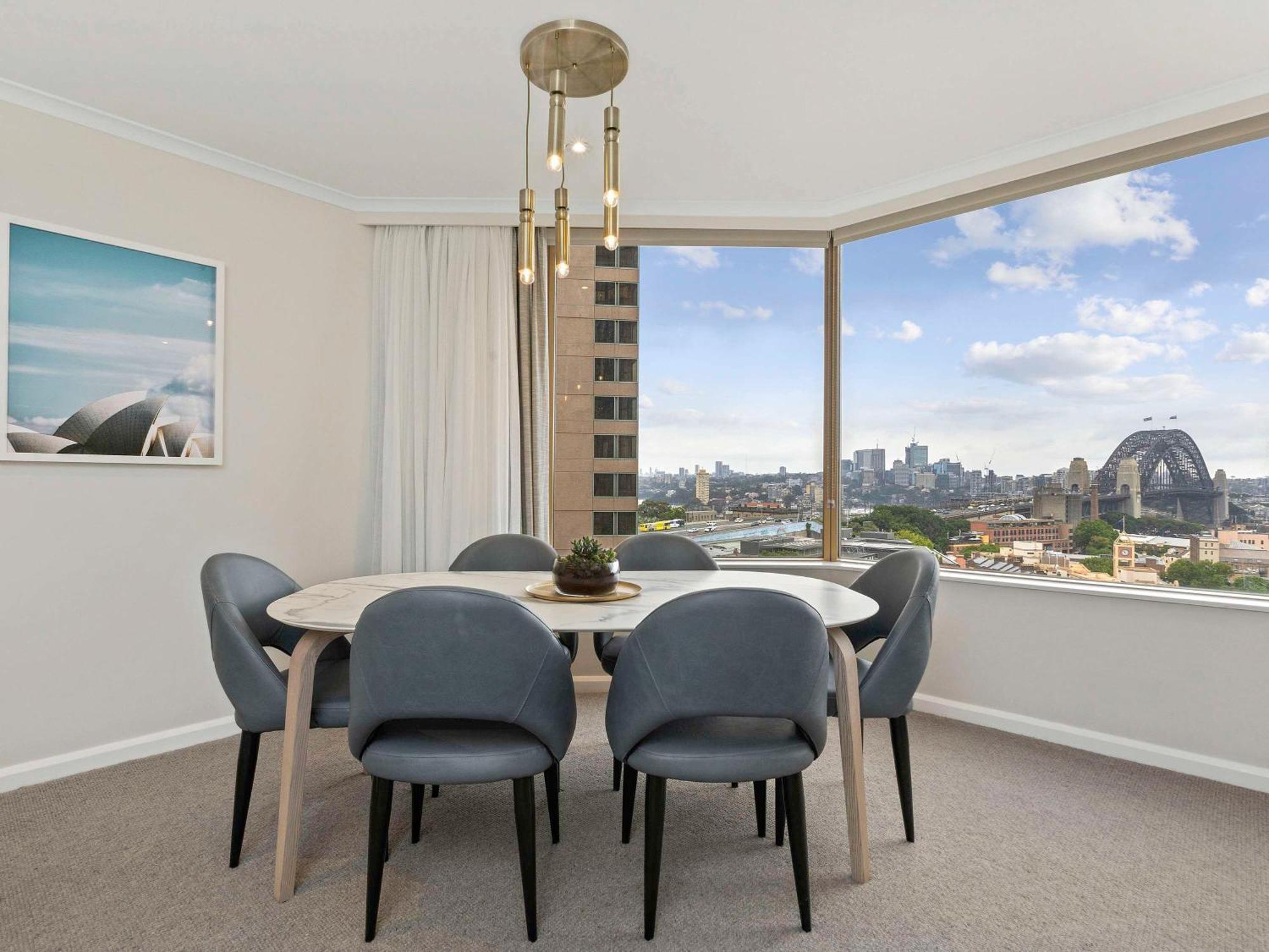 The Sebel Quay West Suites Sydney Exteriér fotografie Dining room
